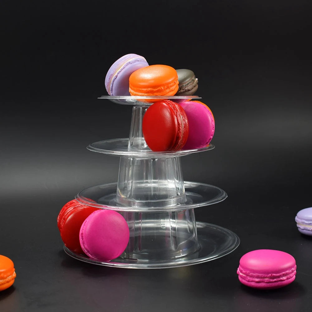 4-Layer Macaron Tower Stand – Cupcake & Cake Display