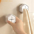 4-Pack Adhesive Kitchen Towel Hooks – Wall Mount Hangers