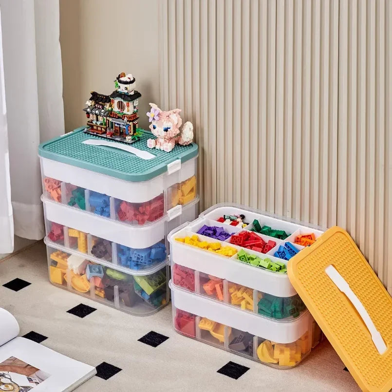 Kids Toy Storage Box – LEGO Puzzle & Building Block Organizer