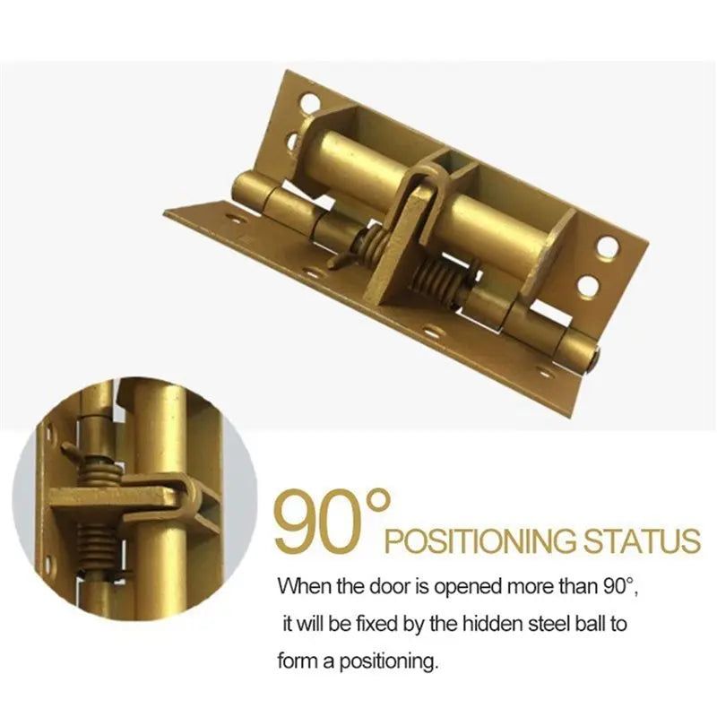 8-Pack Gold Auto Spring Hinges – Cabinet & Wardrobe Door Closer