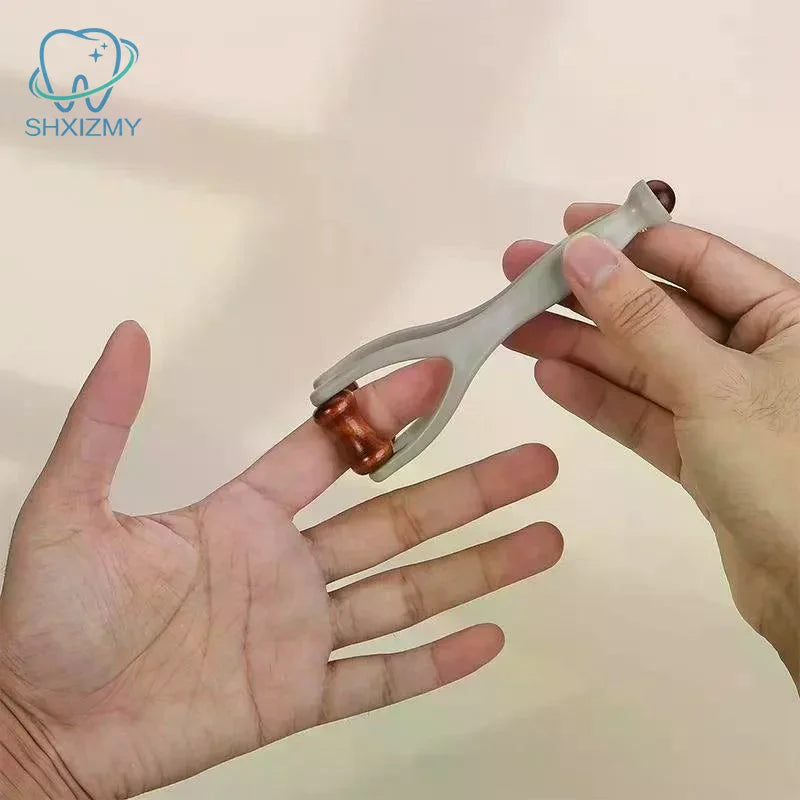 Ergonomic Hardwood Hand Massager Roller – Finger Massage Tool