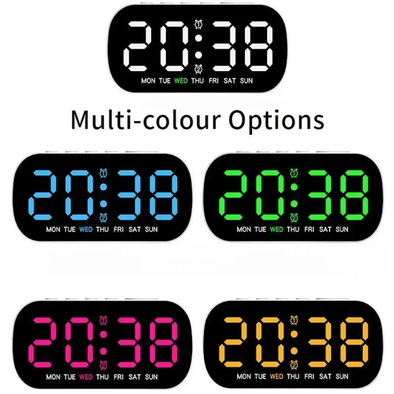 USB Digital Alarm Clock – Dual Alarm, Temperature, Night Mode
