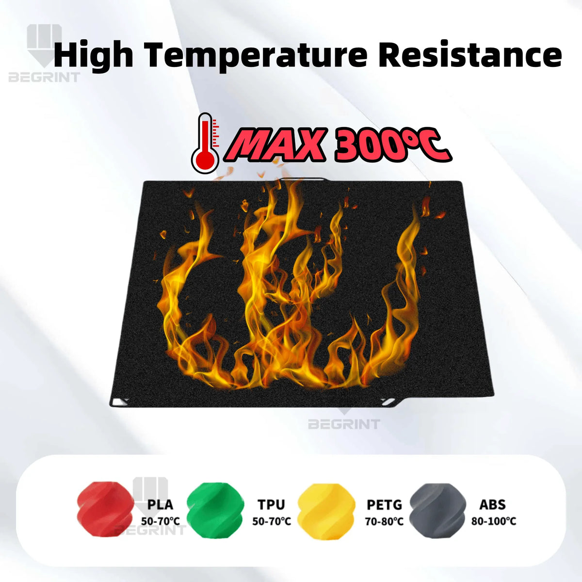 BEGRINT 260x271mm Build Plate for Elegoo Centauri Carbon