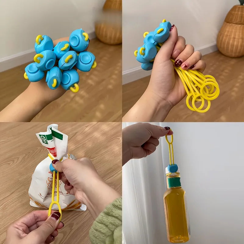 Colored Food Sealing Clips Kitchen Bag Clips 5/10pcs Set