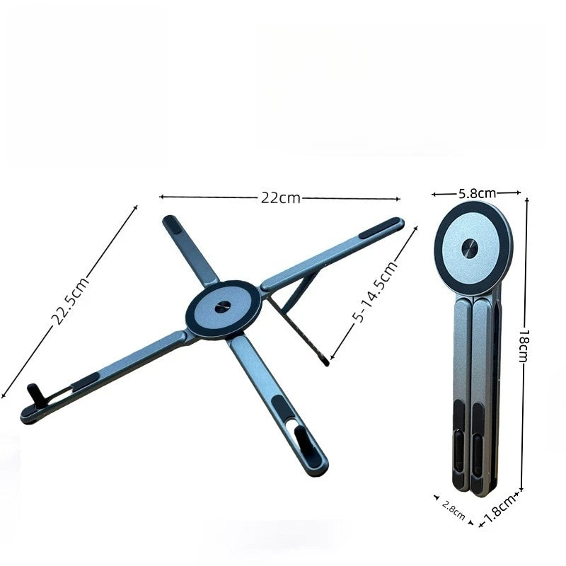 VIBE Aluminum Magnetic Laptop Stand 8-Level Adjustable Holder