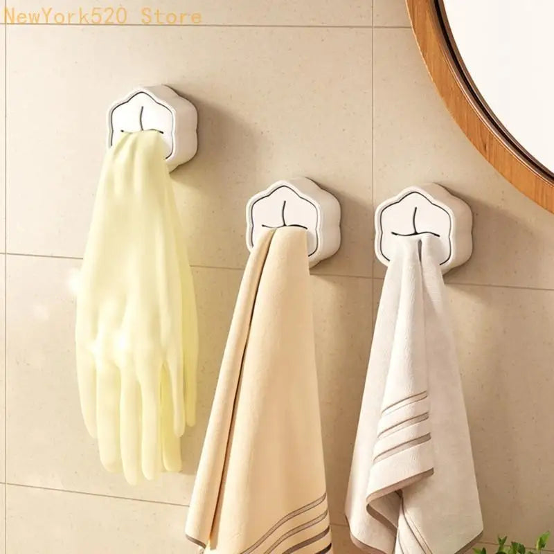 4-Pack Adhesive Kitchen Towel Hooks – Wall Mount Hangers