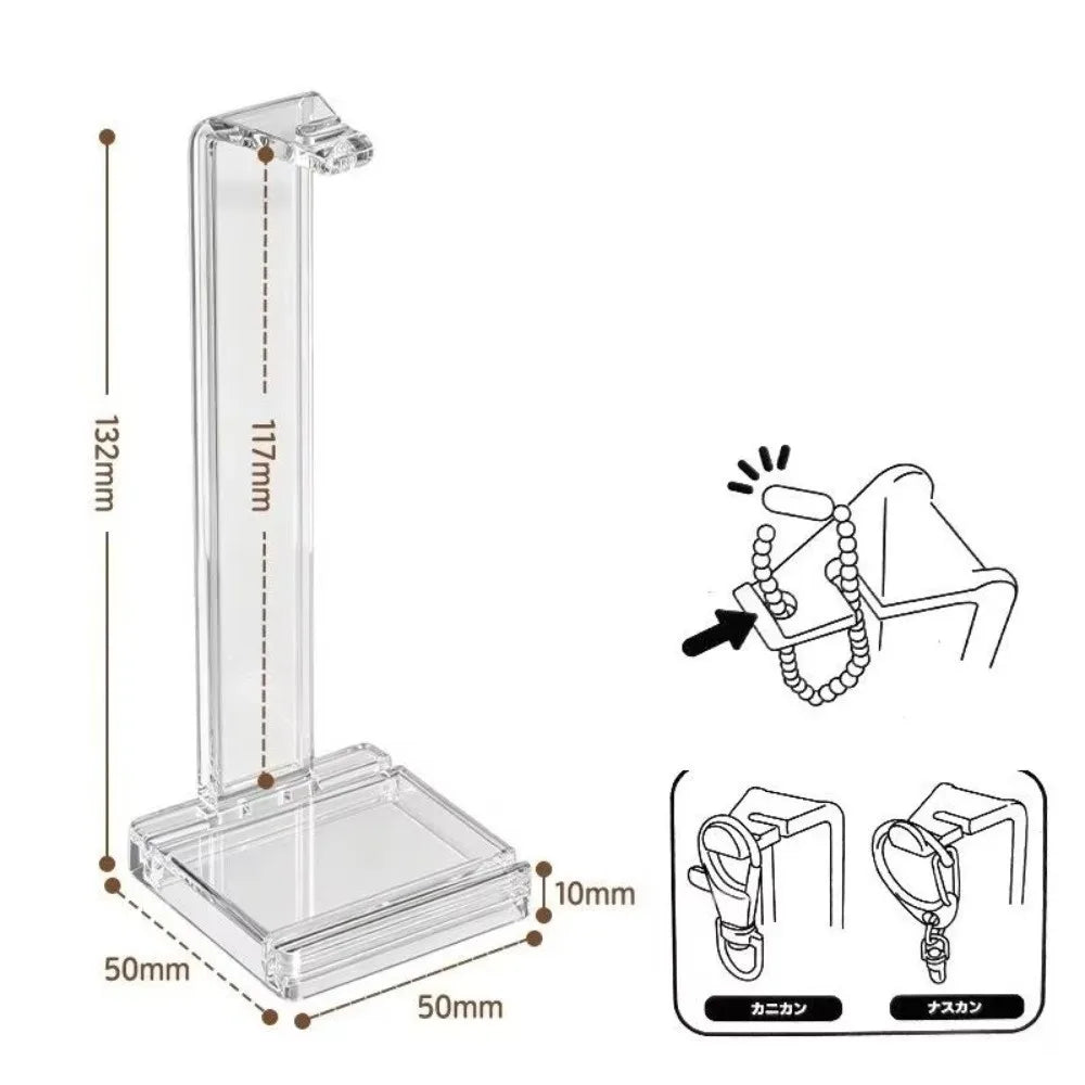 Clear Acrylic Keychain & Photocard Display Stand | 1/2/3 Pcs