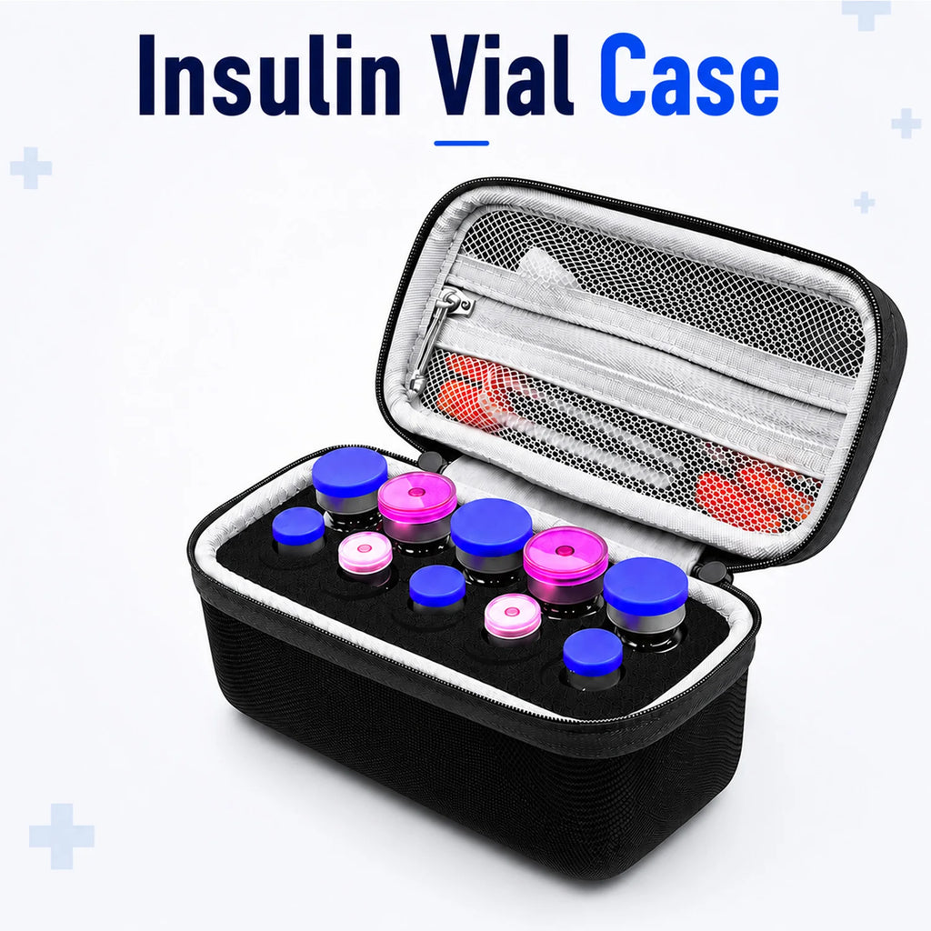 Portable Vial Carrying Case with Foam Insert – 10/15/30 Slots