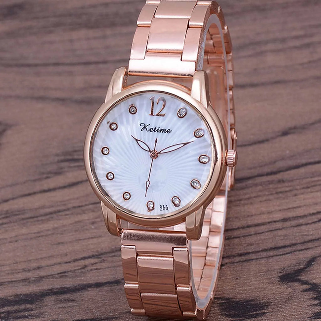Women's Minimalist Quartz Watch Leather Strap Ladies Fashion