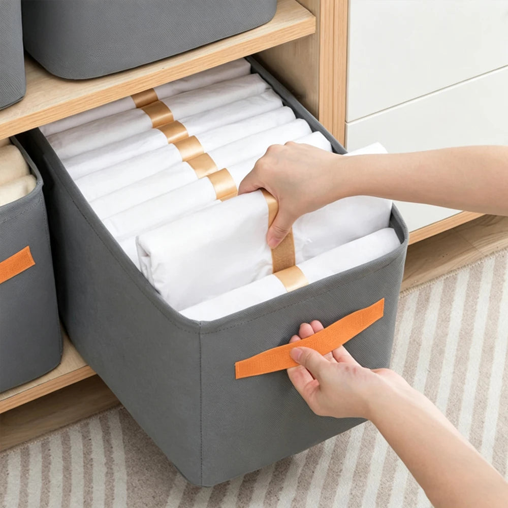 Thicken Non-Woven Clothes Storage Box & Wardrobe Organizer