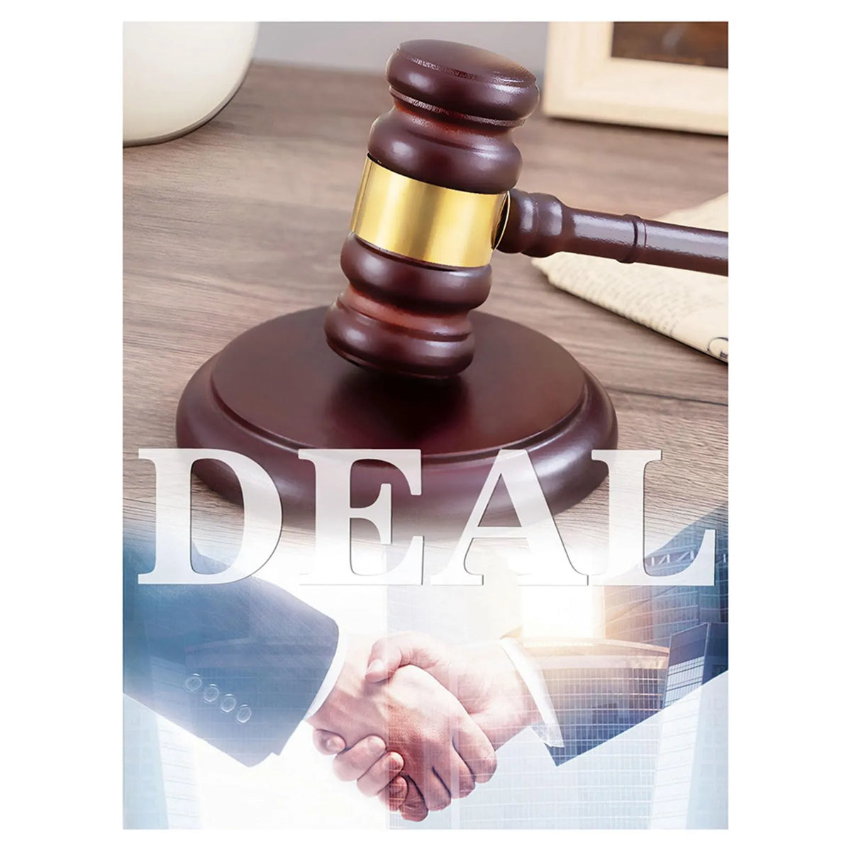 Wooden Gavel & Sound Block Set 4-Pack – Judge, Auction