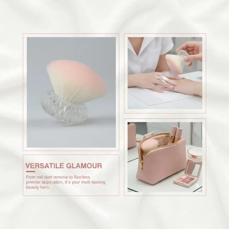 Flower Shape Nail Dust Brush – Soft Manicure Cleaning Tool
