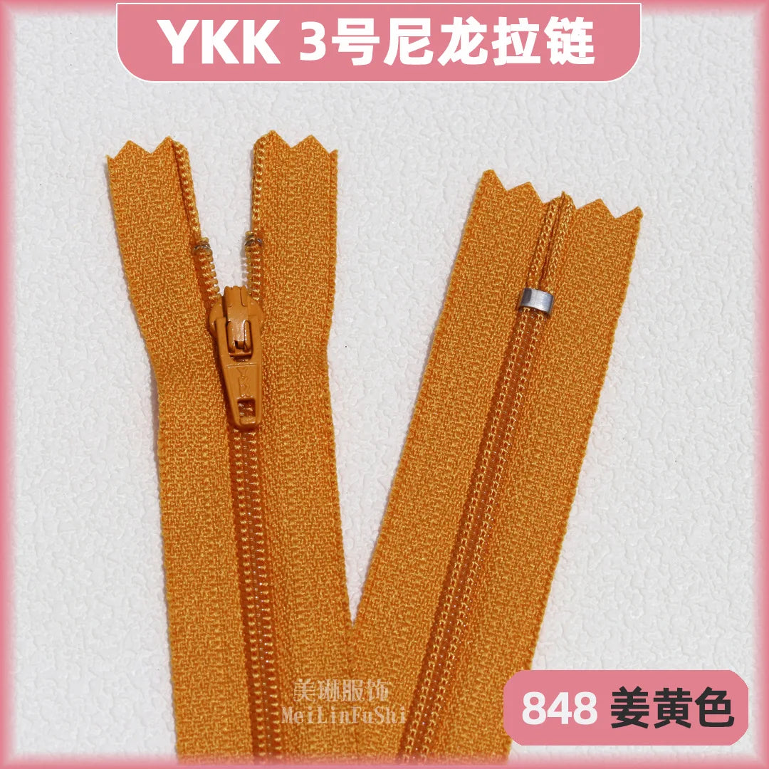 YKK3 Nylon Invisible Zippers 18cm – 30/50/100 Pack