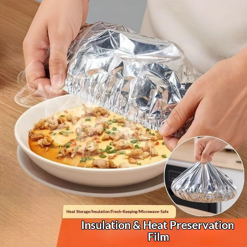 Reusable Aluminum Foil Bowl Covers – Elastic Microwave Lids