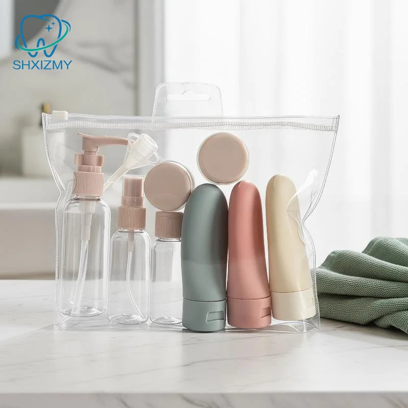 Refillable Travel Bottle Set – Spray, Lotion & Shampoo
