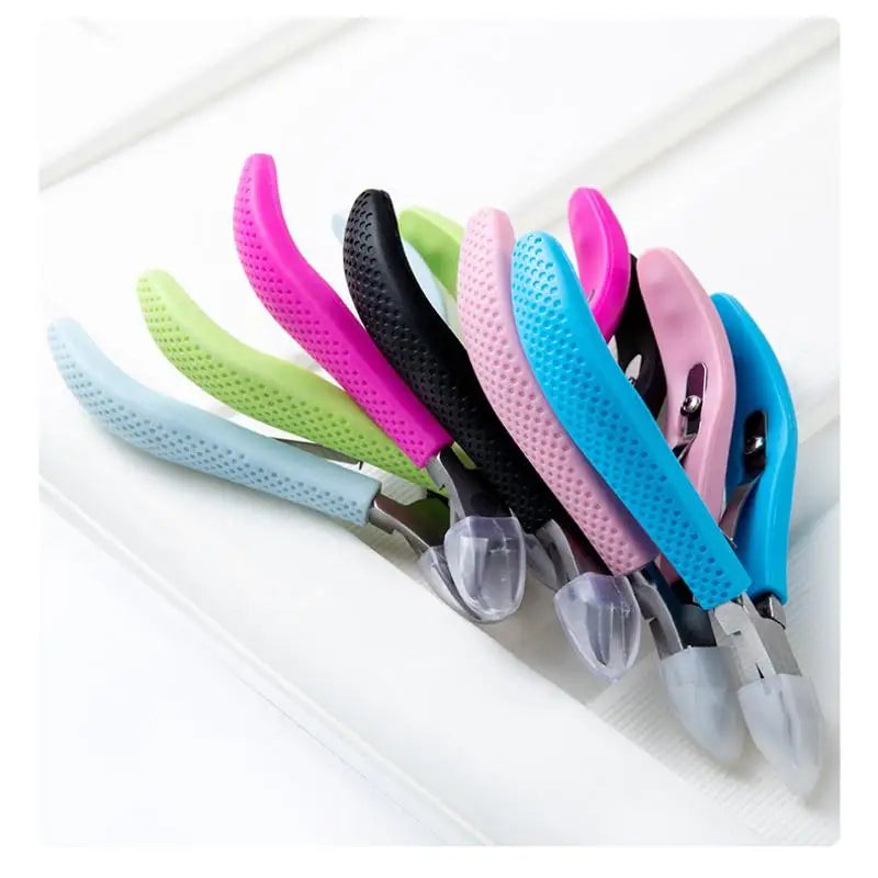 Stainless Steel Cuticle Nipper | Silicone Handle Nail Tool