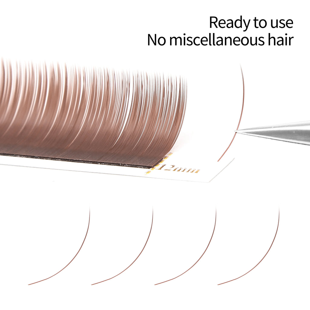 XIUSUZAKI Flat Ellipse Lash Extensions – Split Tips, Mink