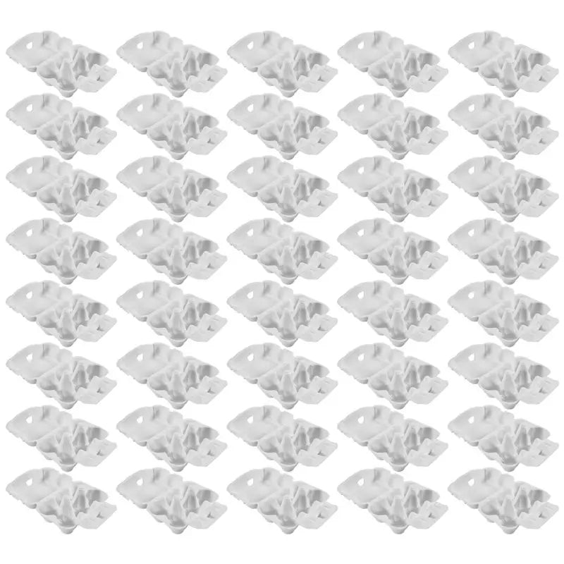 Bulk Paper Egg Cartons 6-Count Pulp Fiber Holders – 40 or 50 Pack