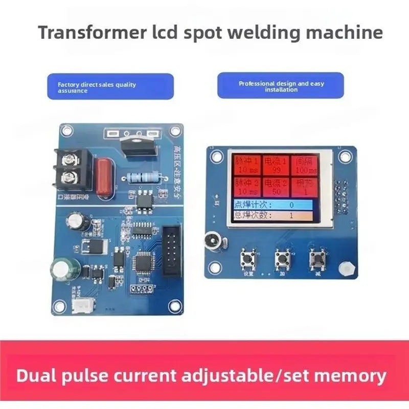 DIY Spot Welder Control Board – Dual Pulse, LCD & Timer
