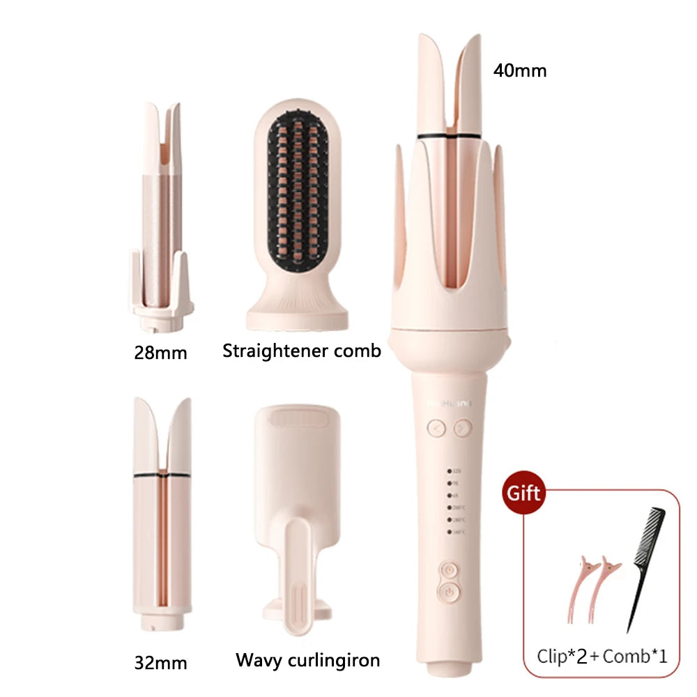 9-in-1 Automatic Curling Iron Negative Ion Smart Temp Control