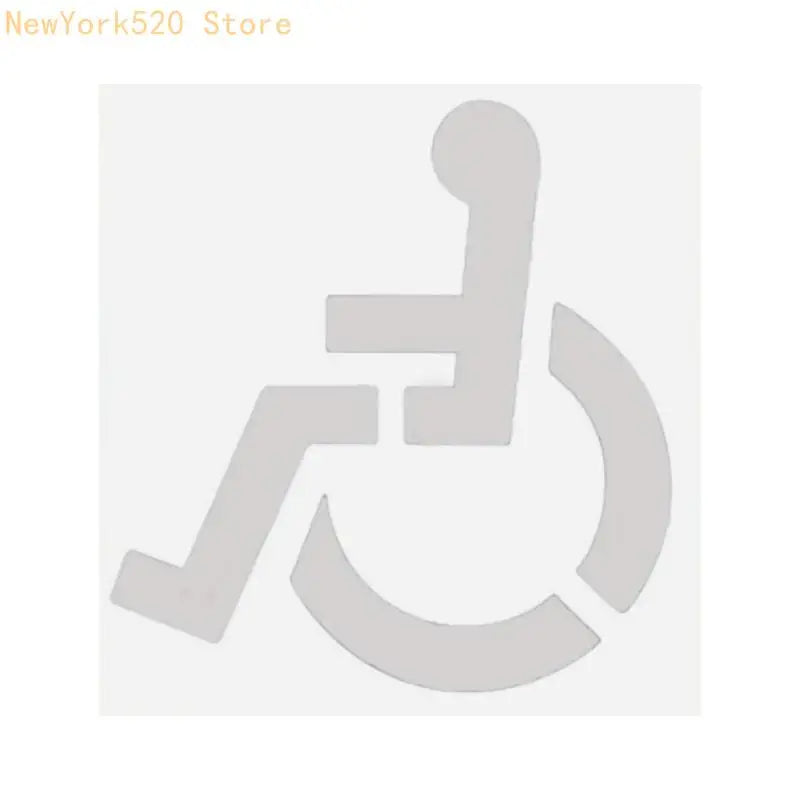 Reusable Silicone Accessible Parking Stencil 104x112cm