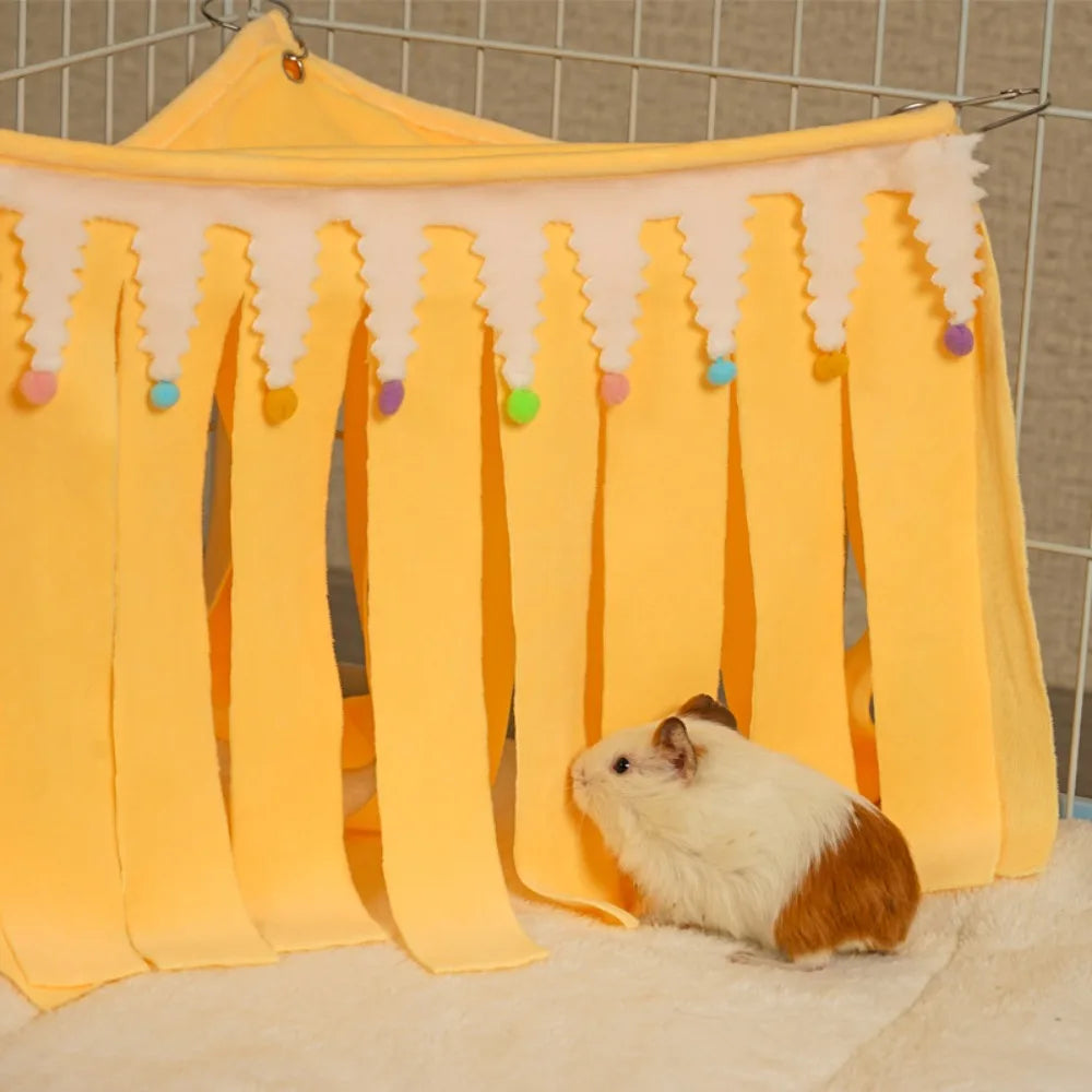 Fleece Corner Hideout Bed for Guinea Pigs & Small Pets