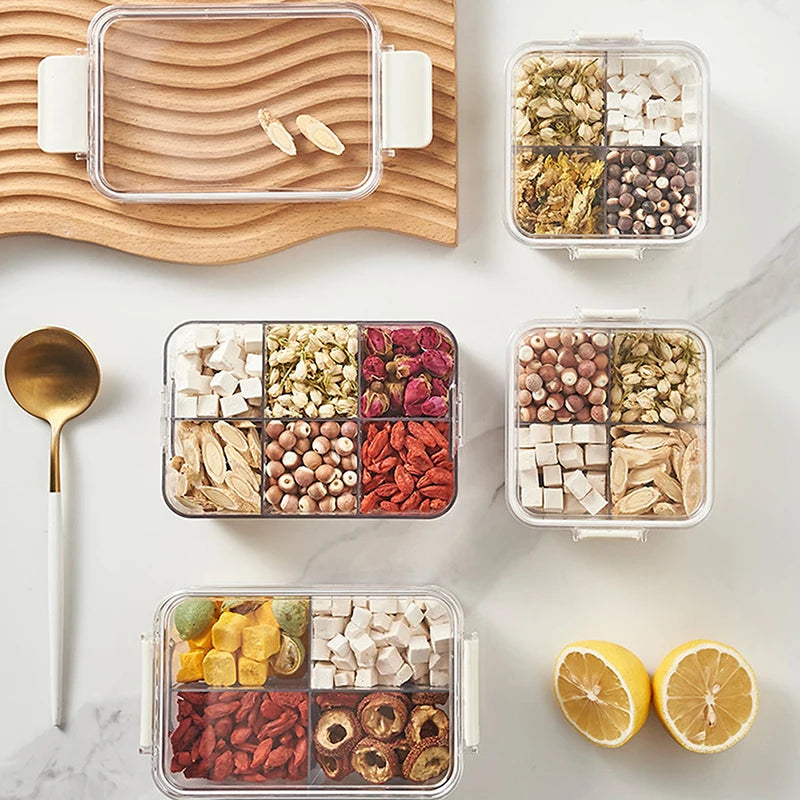 Divided Food Storage Container with Sealed Lid | PP Box