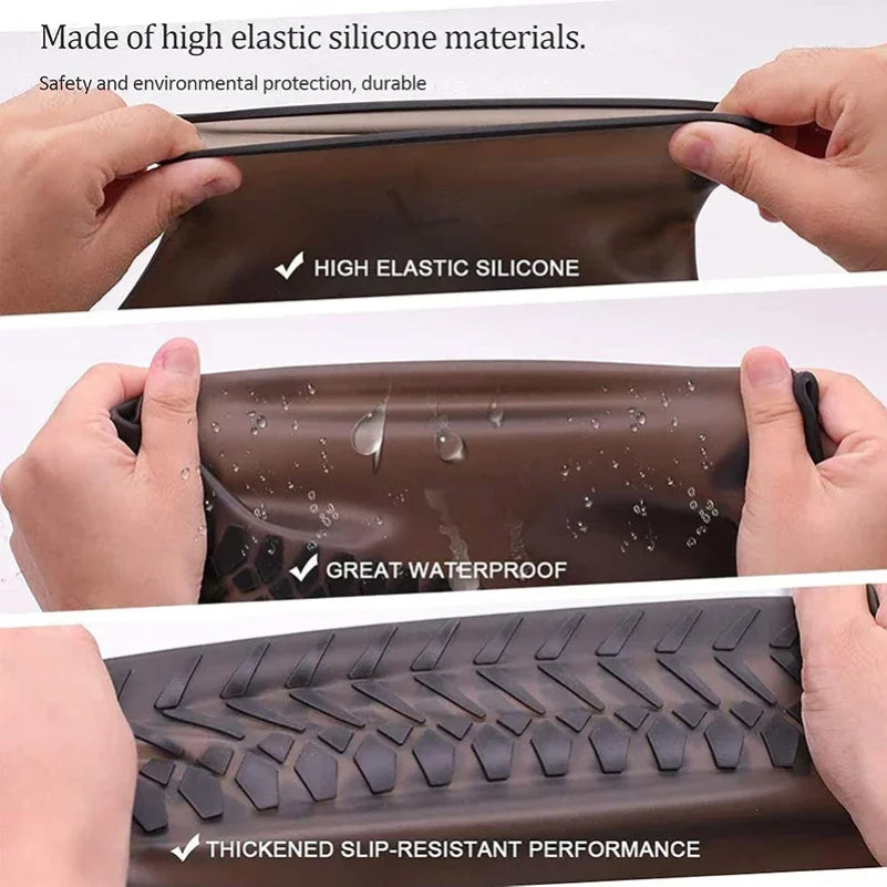 Silicone Waterproof Shoe Covers – Reusable Non-Slip Overshoes