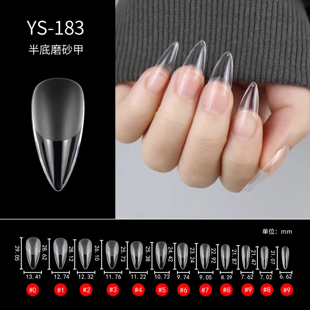 100/500pcs Half French Acrylic Nail Tips UV Gel DIY Manicure