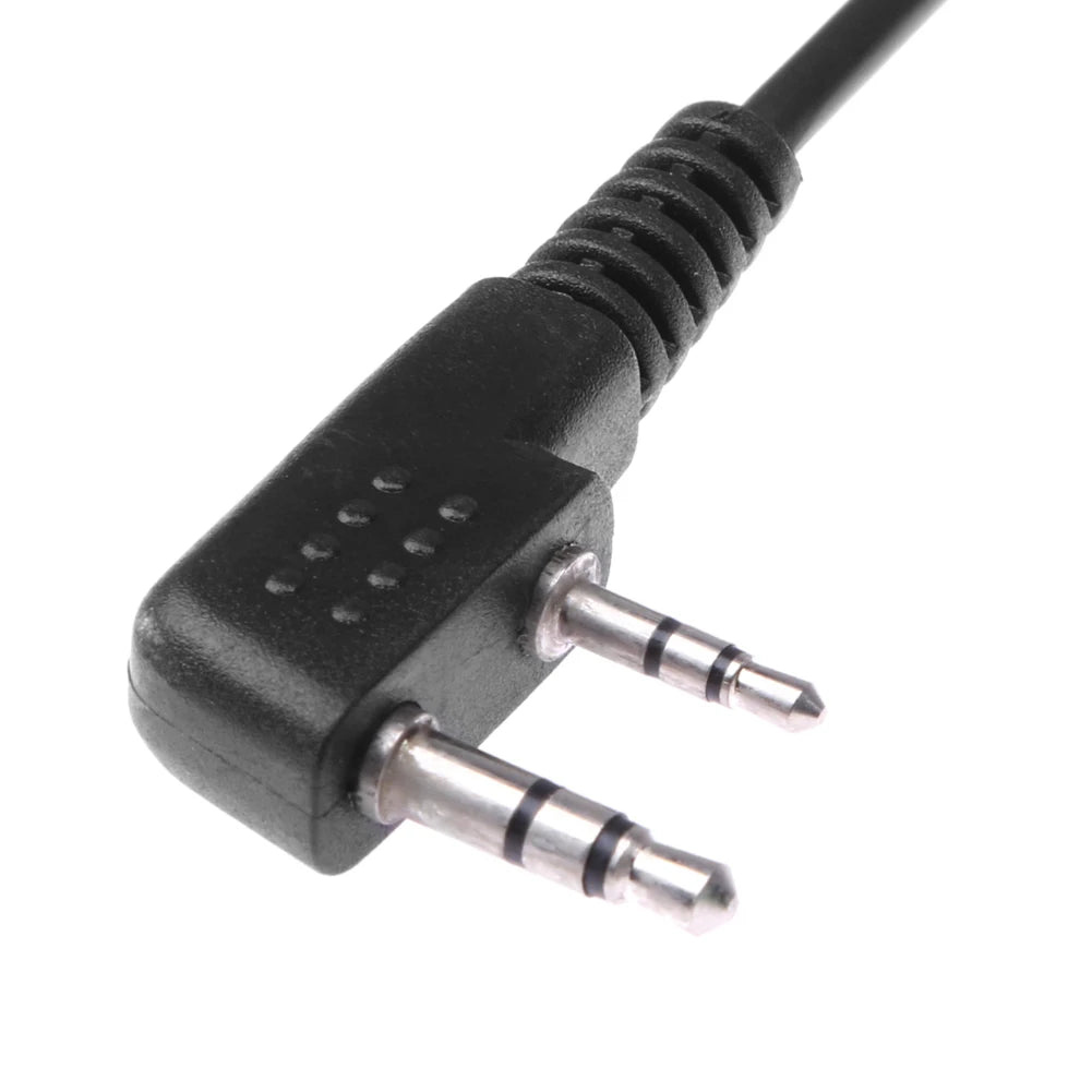 2-Pin D-Shape Walkie Talkie Headset MIC PTT – Baofeng Kenwood