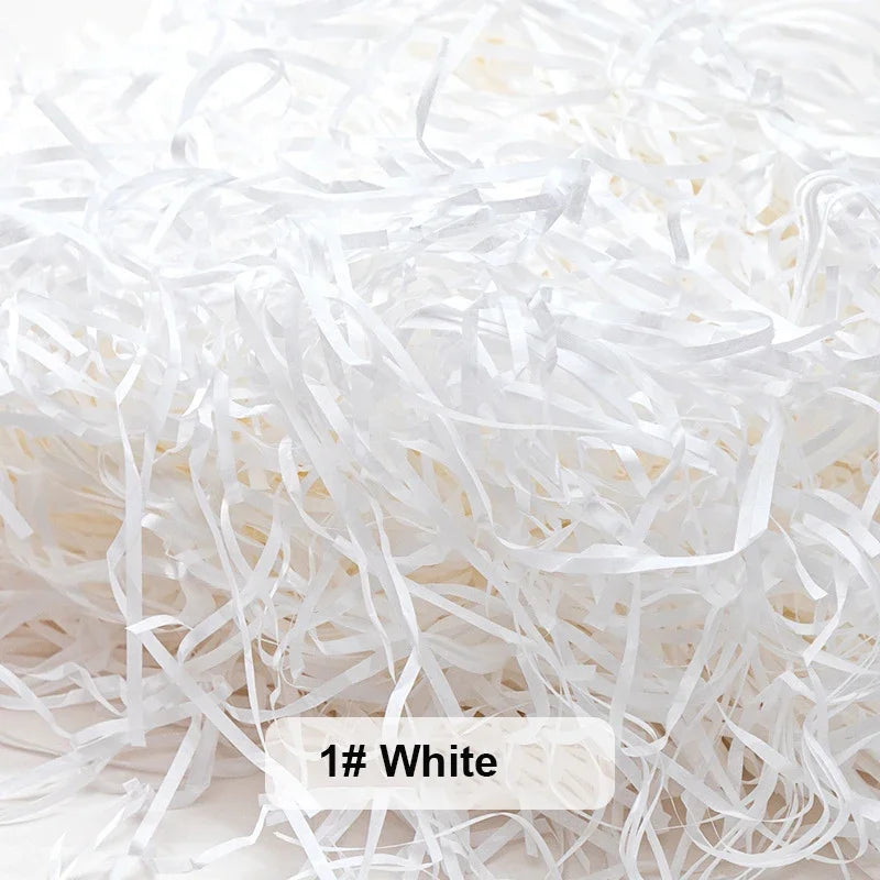 200g Multicolored Raffia Paper Shreds – Gift Box & Basket Filler