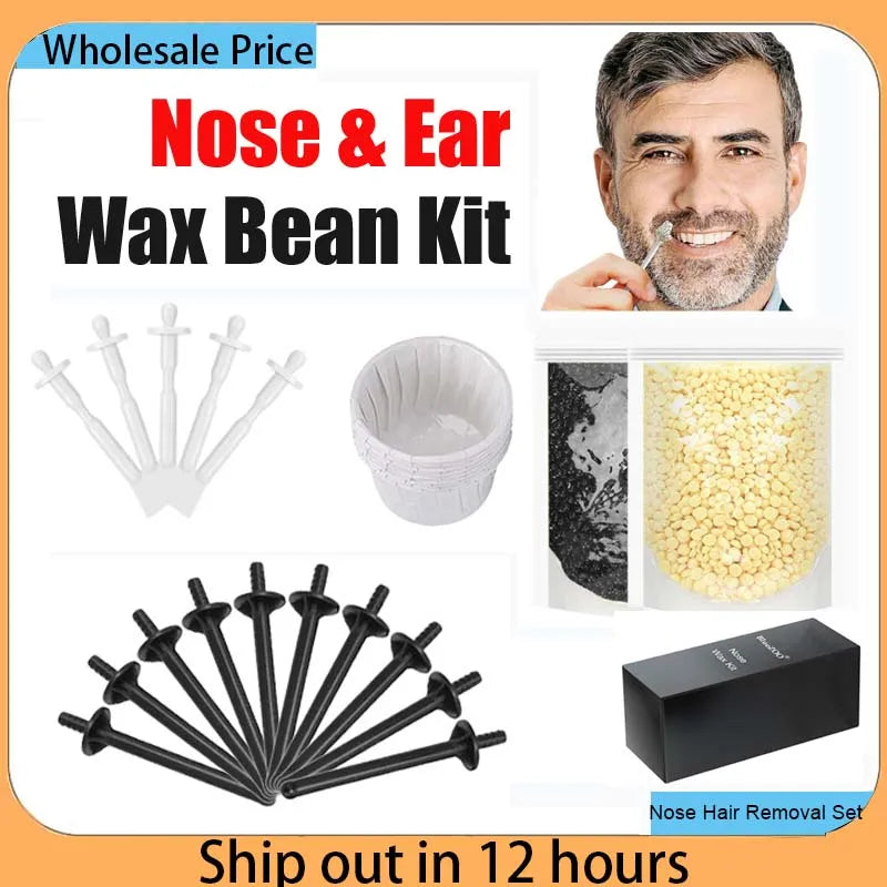 Portable Nose Hair Removal Wax Kit – Paper-Free Wax Beans