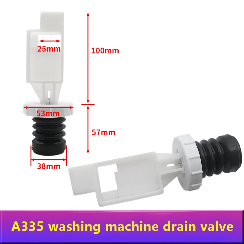 Washing Machine Drain Valve Plug Spool Spring Fitting