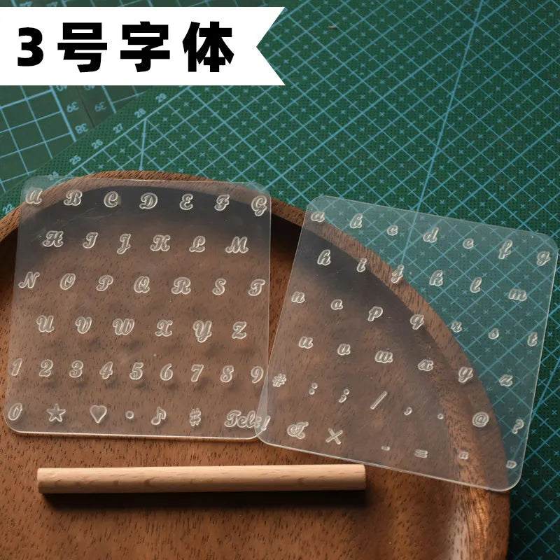 Transparent Letter Punch Steel Stamp – DIY Leather Crafting Tool