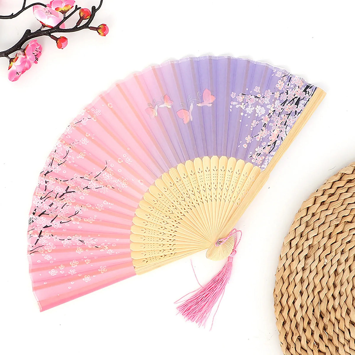 Vintage Folding Hand Fan – Chinese Dance & Home Décor Gift