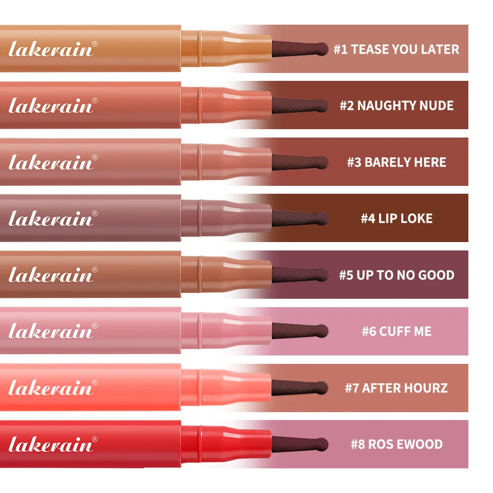 Waterproof Lip Liner Stain – 8 Colors, Long-Lasting No-Bleed