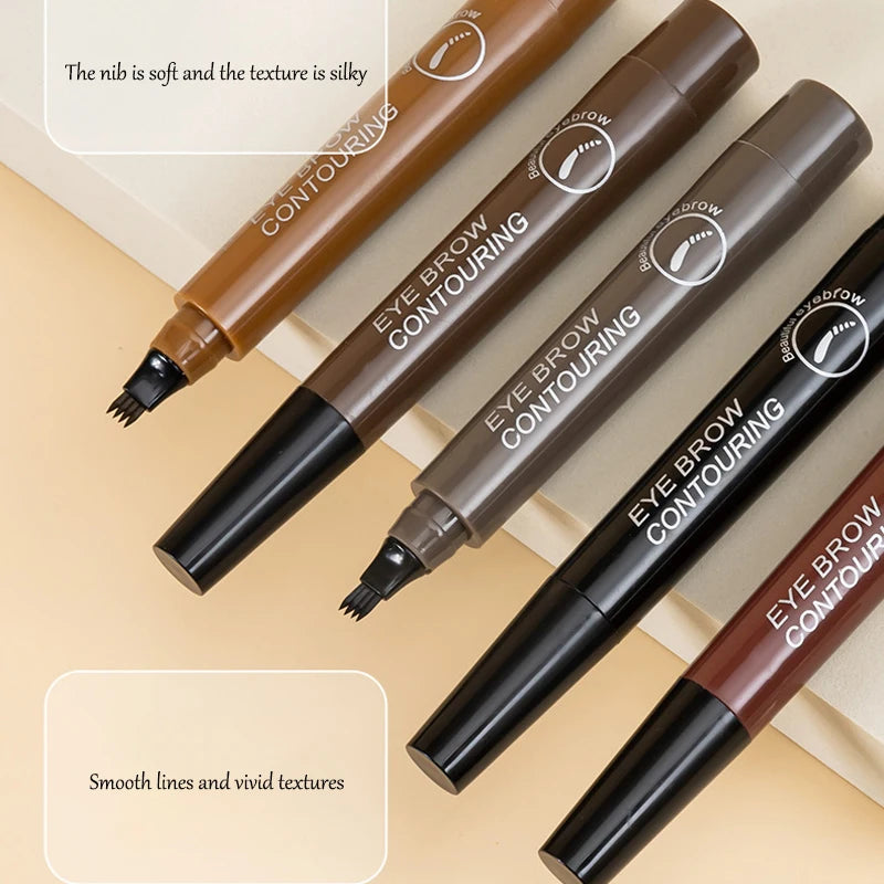 OREADEX 4-Head Liquid Eyebrow Pencil – Waterproof & Long-Lasting