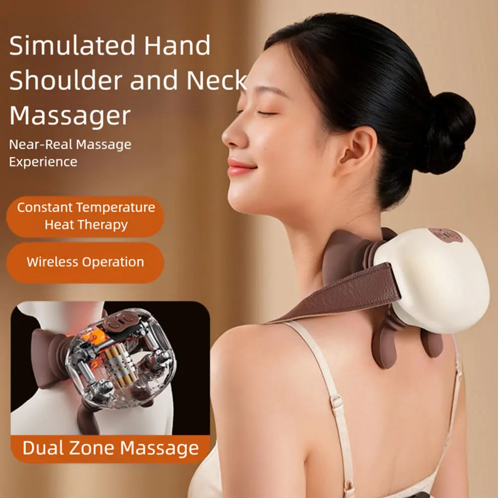 VIBE Portable Neck & Shoulder Massager with Heat | Shiatsu