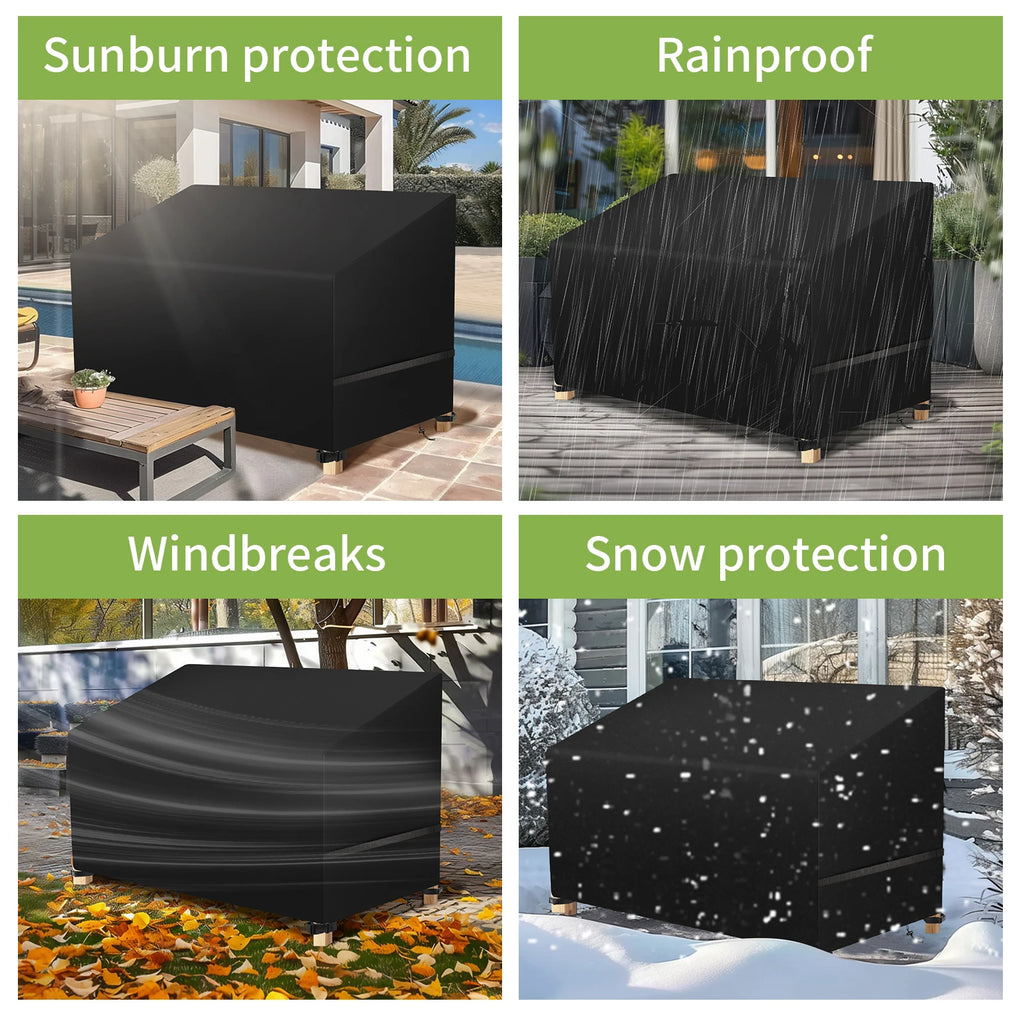 210D Oxford Waterproof Outdoor Patio Furniture Cover | UV Guard