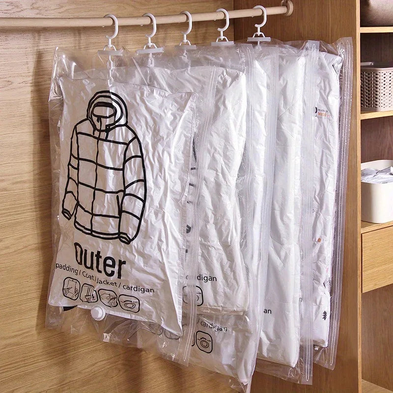 Vacuum Compression Storage Bag with Hook – Space Saver