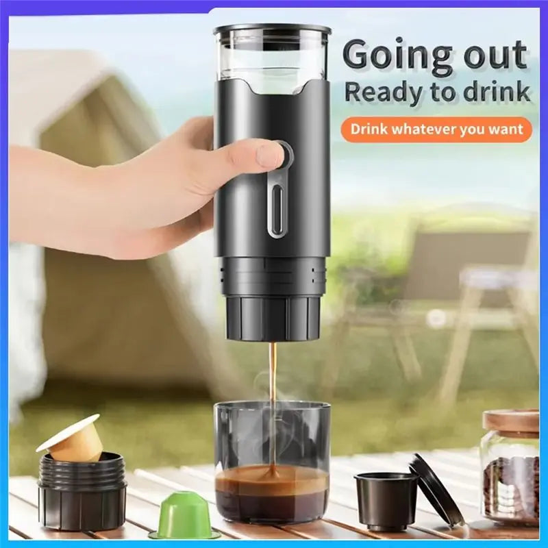 VIBE Portable Electric Coffee Maker – Capsule & Powder Brewer