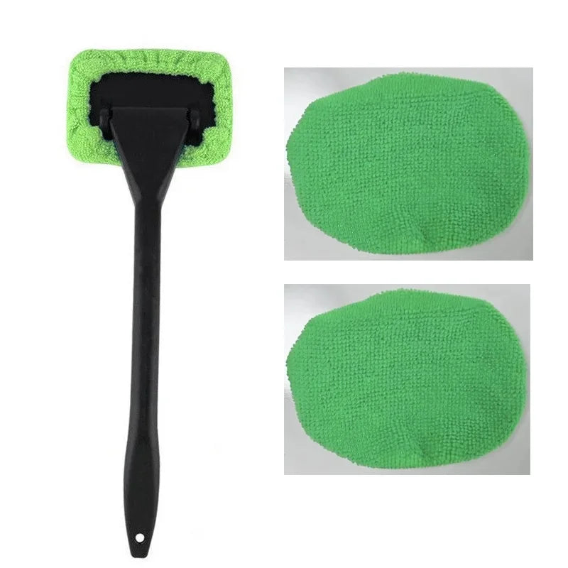 Car Windshield Cleaning Brush – Long Handle Window Wiper Kit