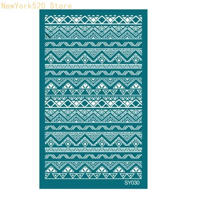 Reusable Geometric Silk Screen Stencils for Clay Printing