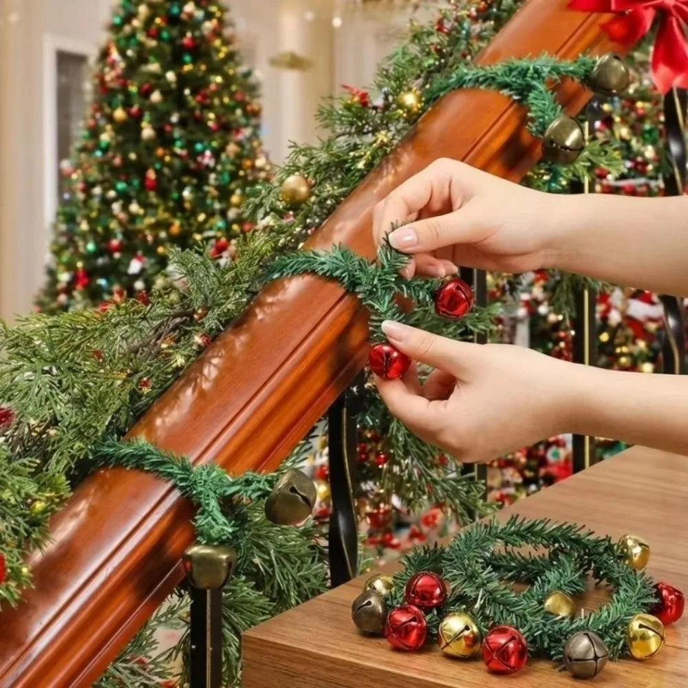 25-Pack Christmas Bell Decorative Ties – 50cm Flexible Wire