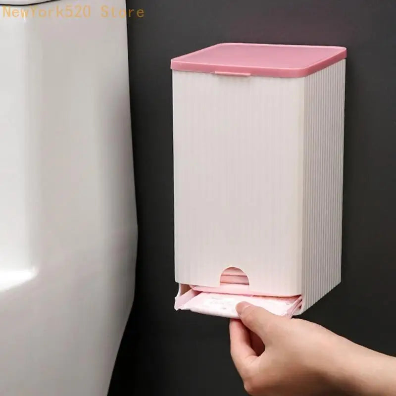 Wall Mounted Tissue Dispenser & Sanitary Napkin Storage Box