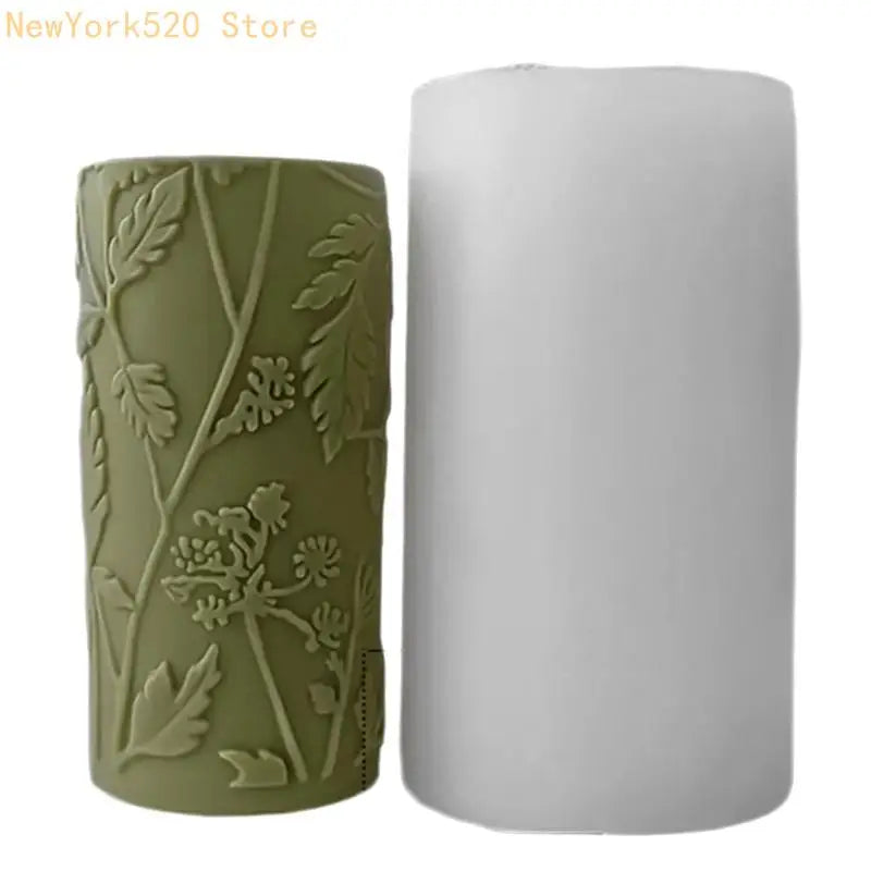Silicone Cylinder Mould Star Embossed – DIY Soap Candle Craft