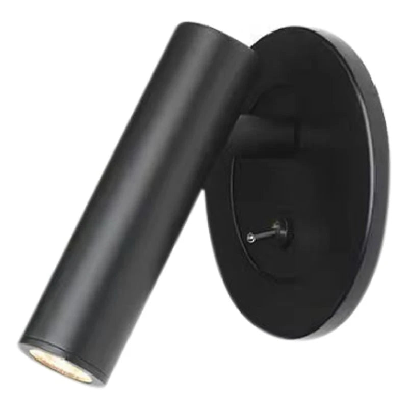 LED Embedded Wall Reading Lamp – Adjustable Angle Bedside Light