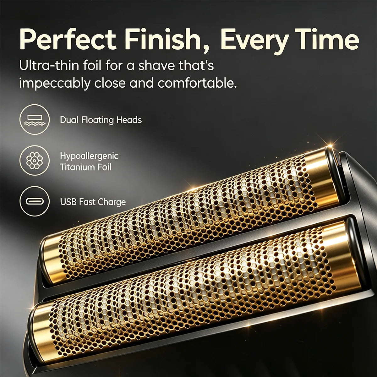VGR V-363 Electric Foil Shaver with LED Display for Men