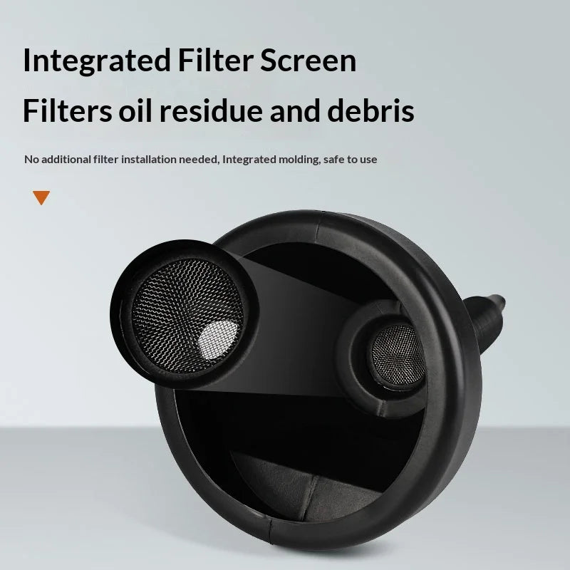 Flexible Car Oil Funnel with Filter Screen – Wide-Mouth Spout