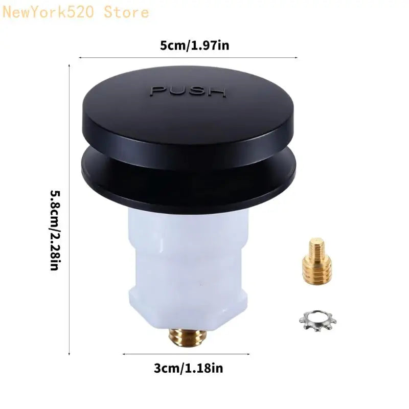 Push Button Bathtub Drain Stopper Assembly – Tub Replacement